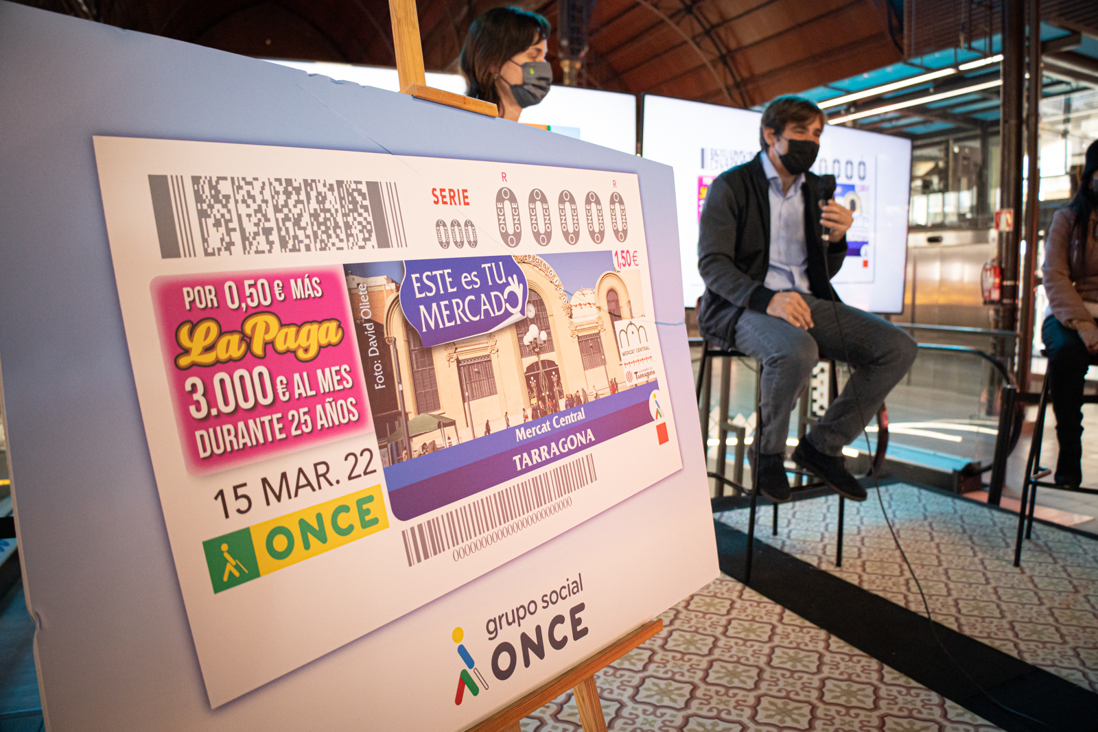 El Mercat Central, protagonista del cupó de l'ONCE del proper 15 de març